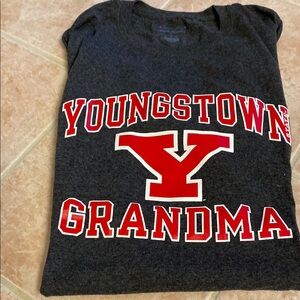 Champion Gray and Red Short Sleeve Tee